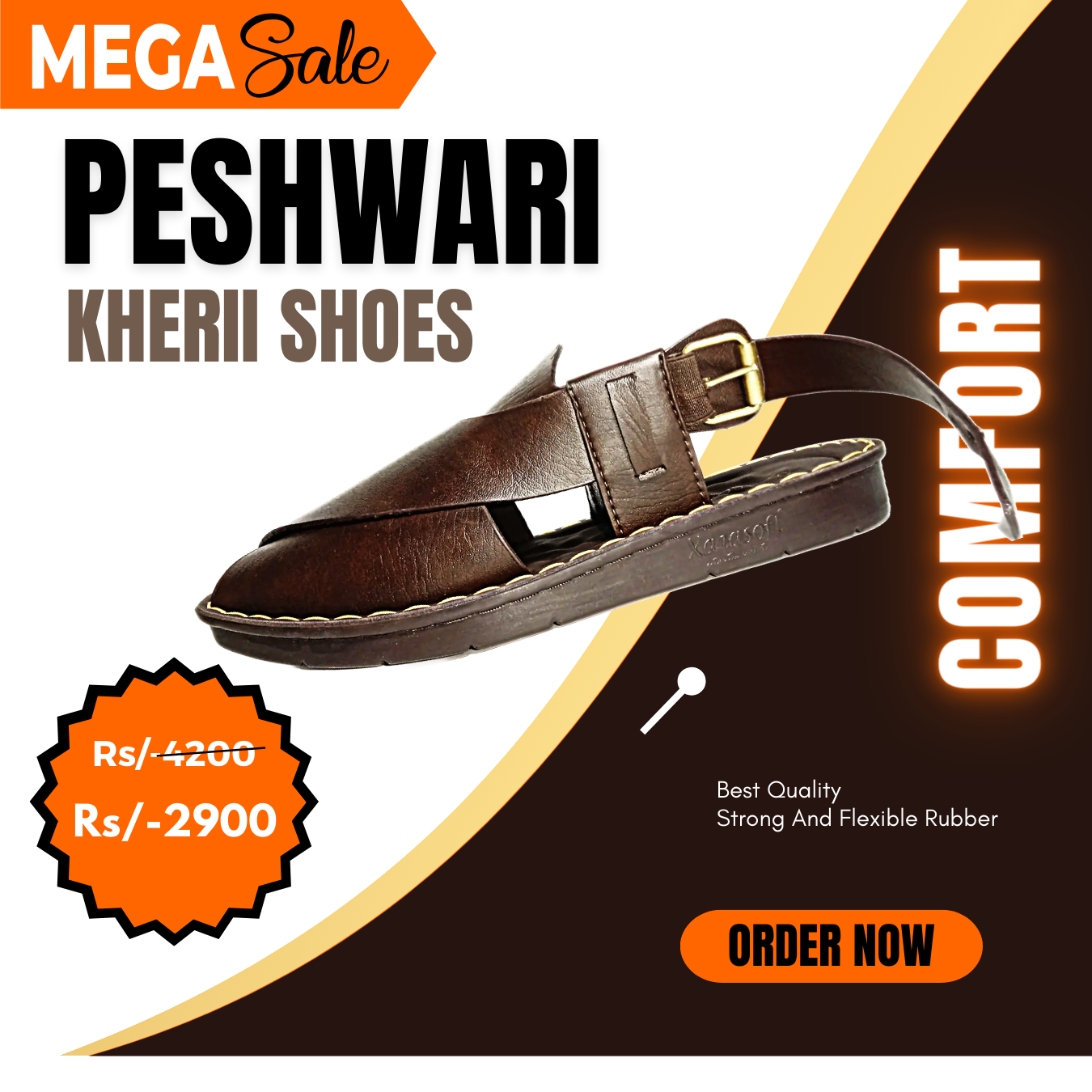 Peshwari Chappal | Soft & Elegent Designed Kherii For Men